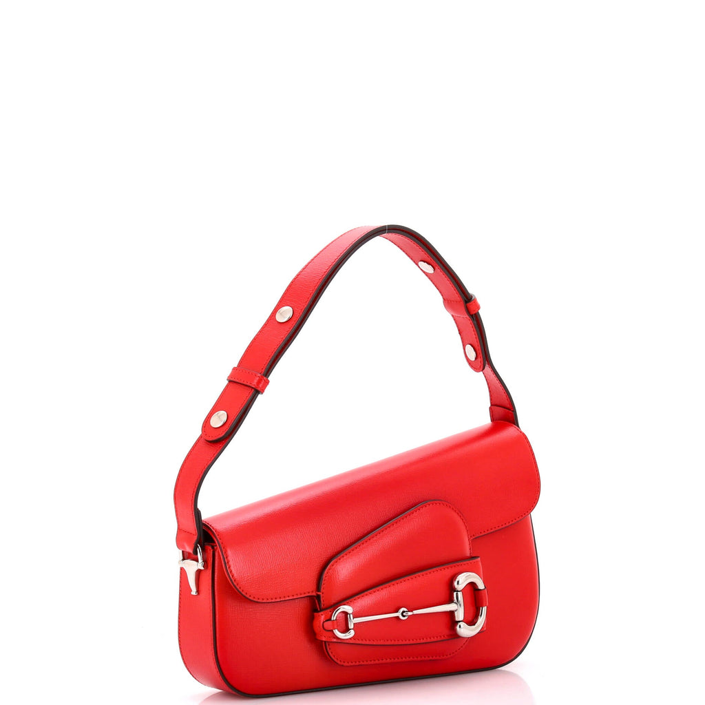 Horsebit 1955 Asymmetric Shoulder Bag Leather Small