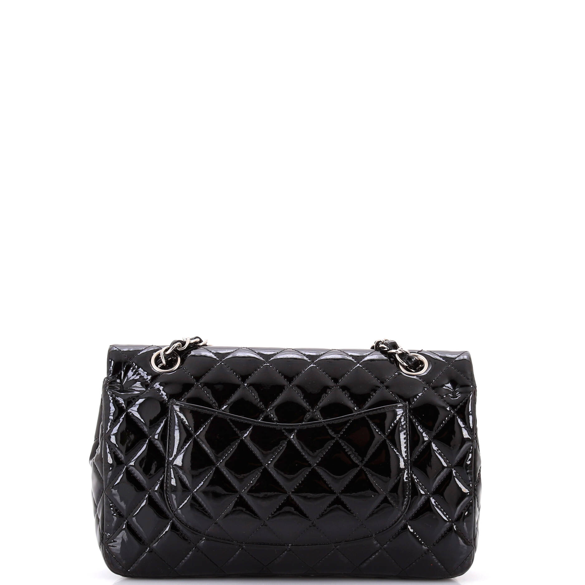 Classic Double Flap Bag Quilted Patent Medium