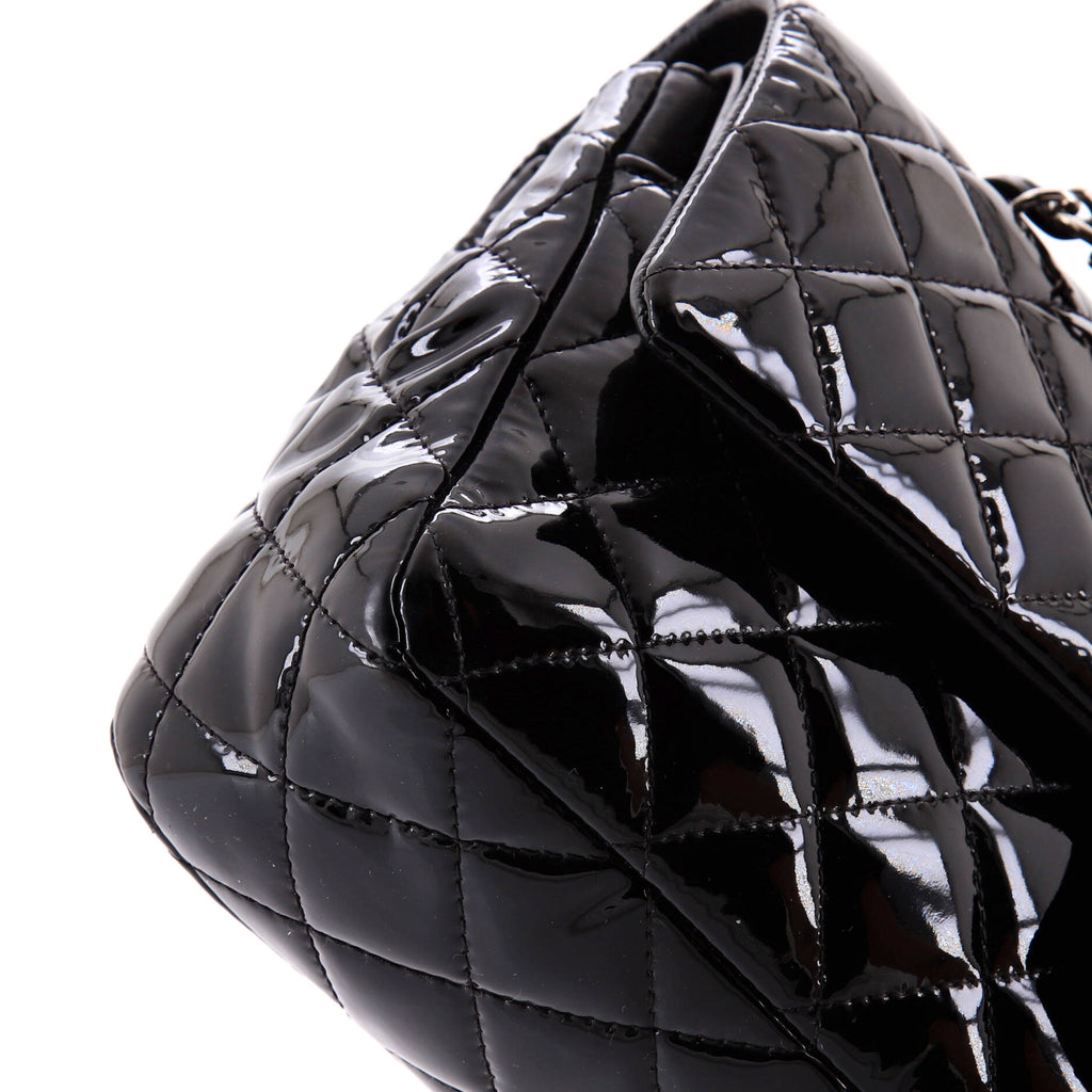 Classic Double Flap Bag Quilted Patent Medium