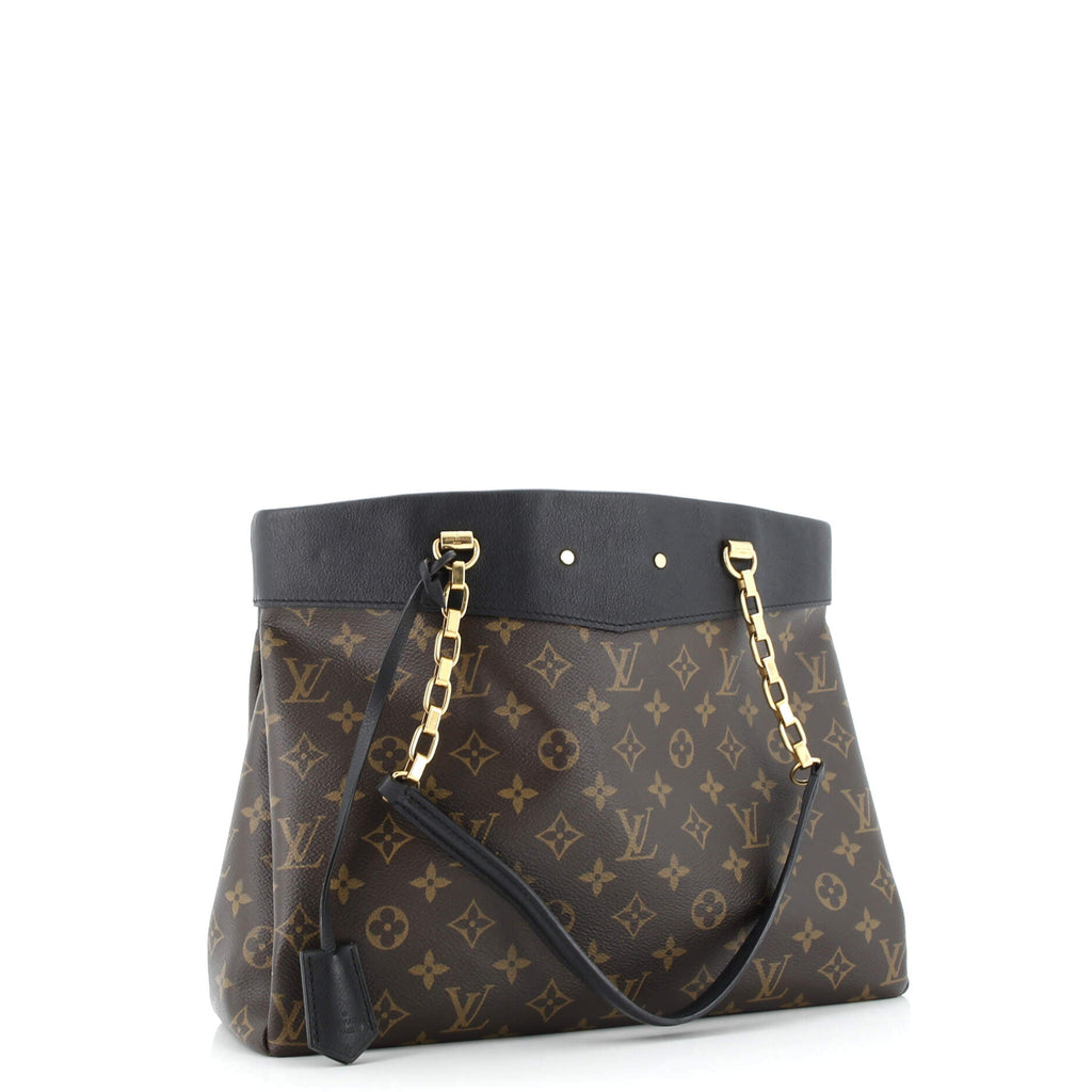 Pallas Shopper Monogram Canvas and Calfskin