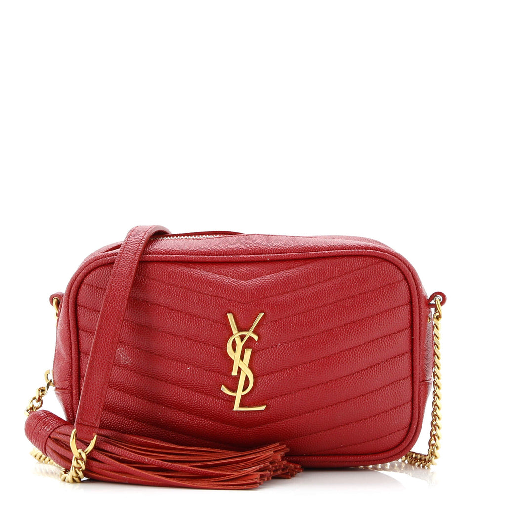 Lou Camera Bag Matelasse Chevron Leather Mini