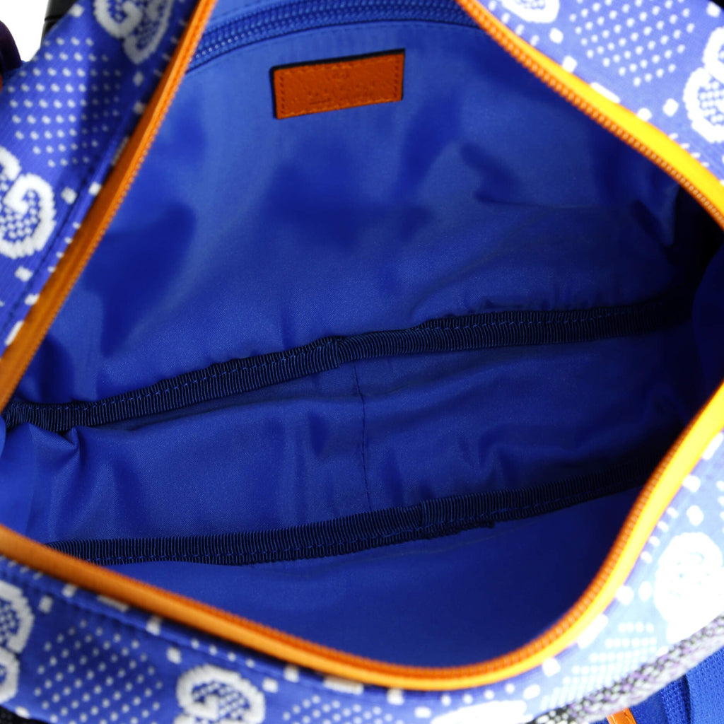 Buckle Flap Chest Strap Backpack GG Fabric with Rubber