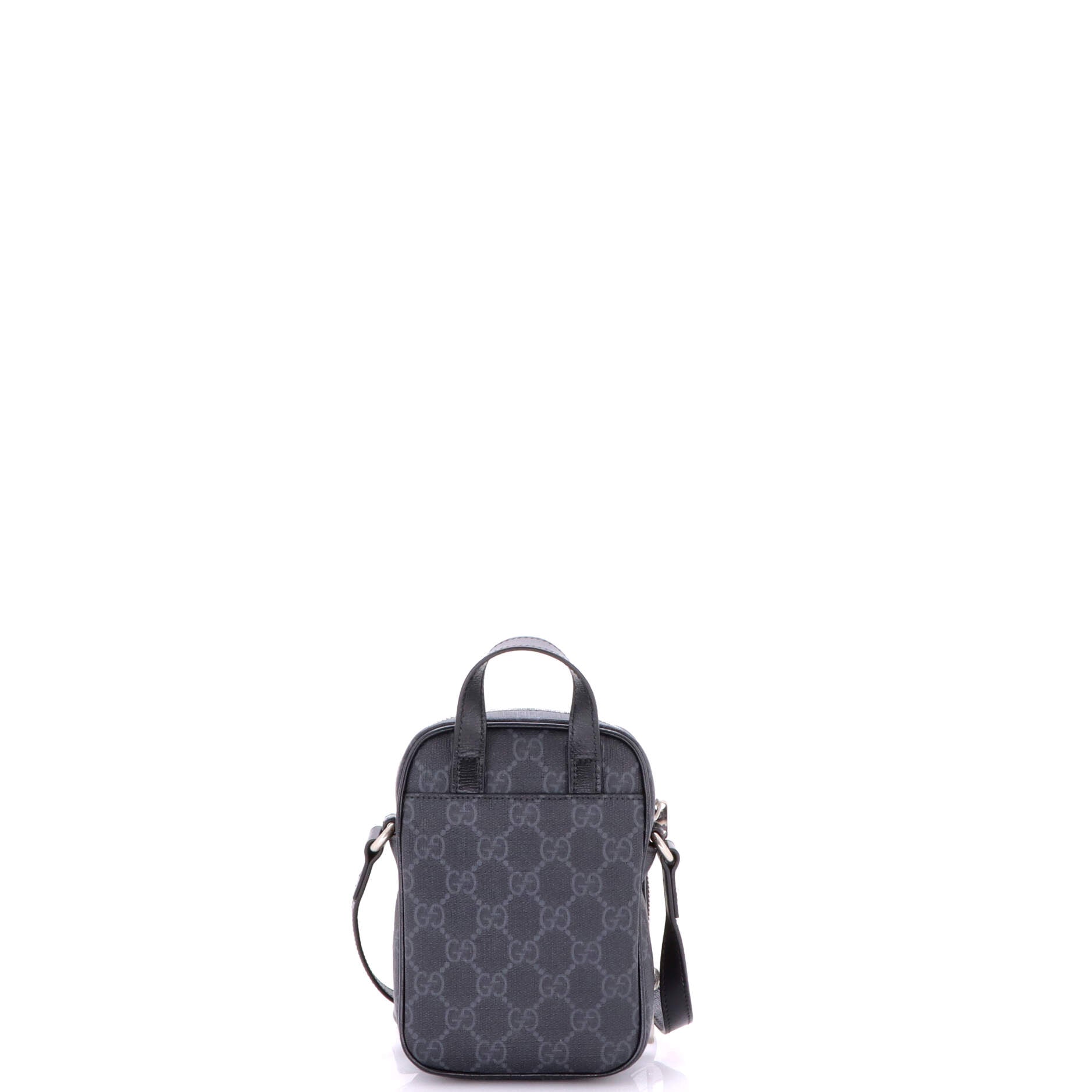 Interlocking G Patch Top Handle Crossbody Bag GG Coated Canvas Mini