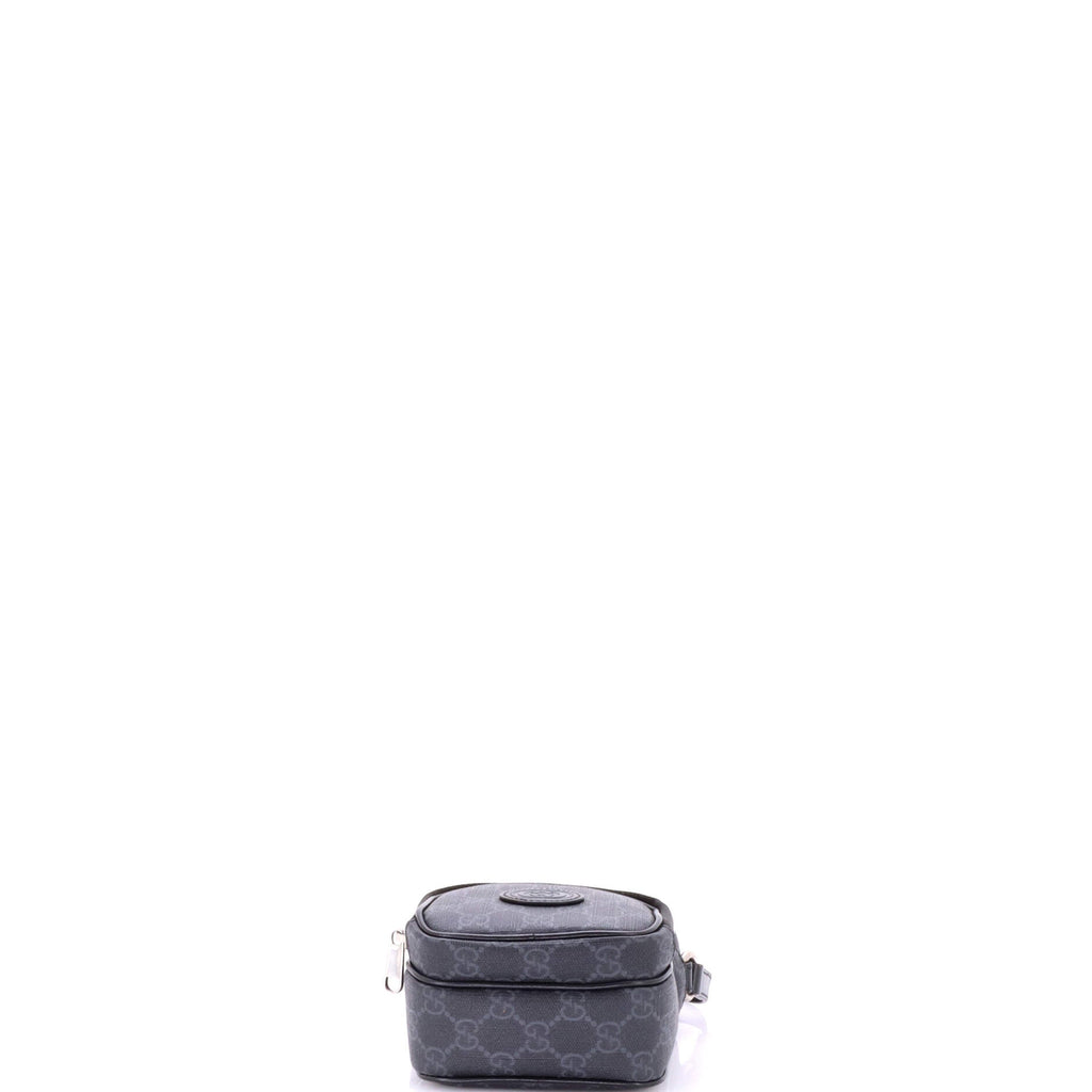 Interlocking G Patch Top Handle Crossbody Bag GG Coated Canvas Mini