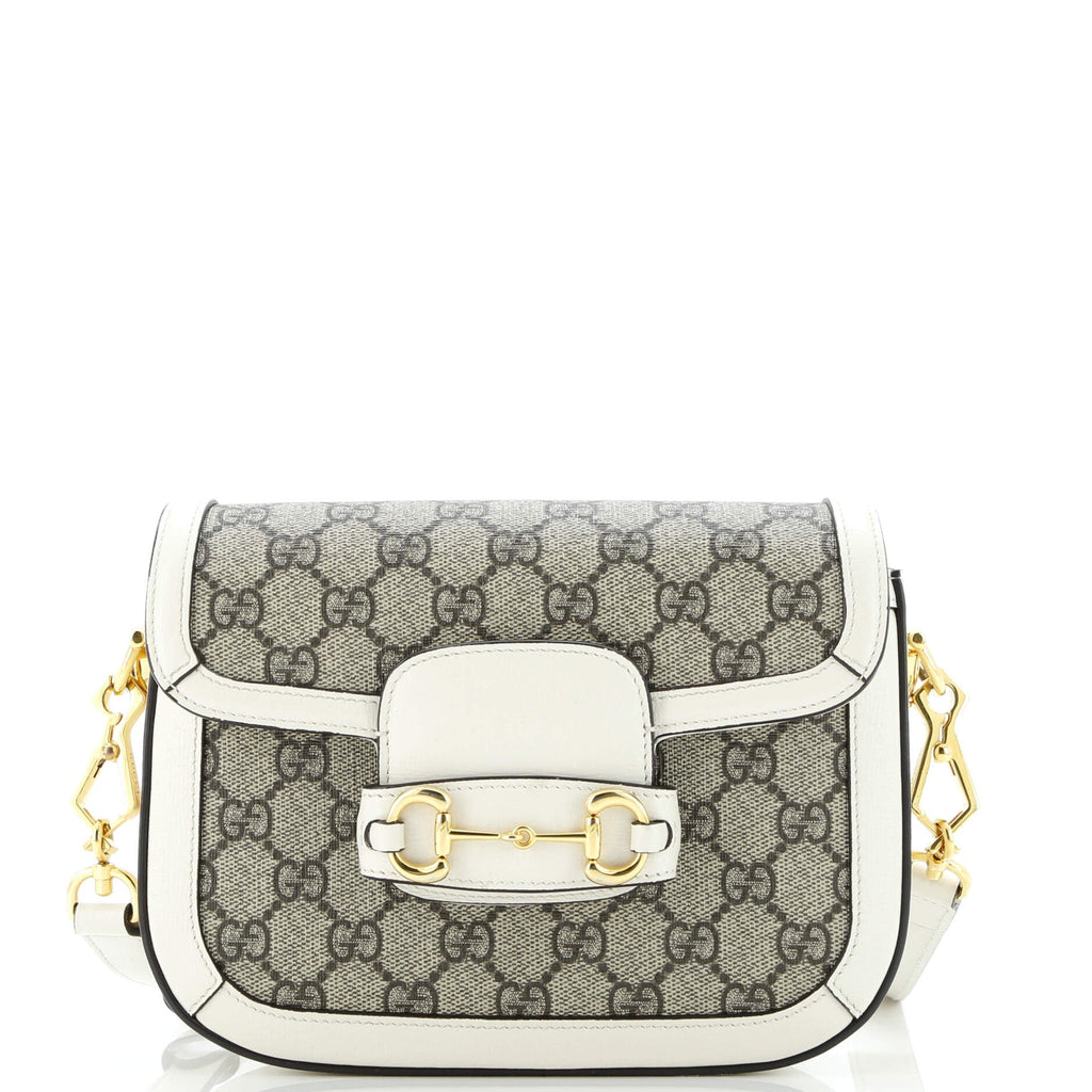 Horsebit 1955 Shoulder Bag GG Coated Canvas with Leather Mini