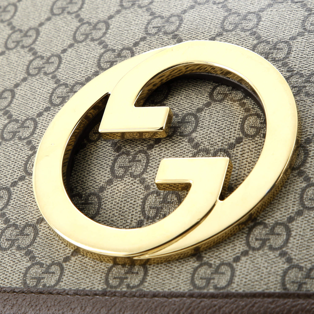 Blondie NM Top Handle Bag GG Coated Canvas Medium