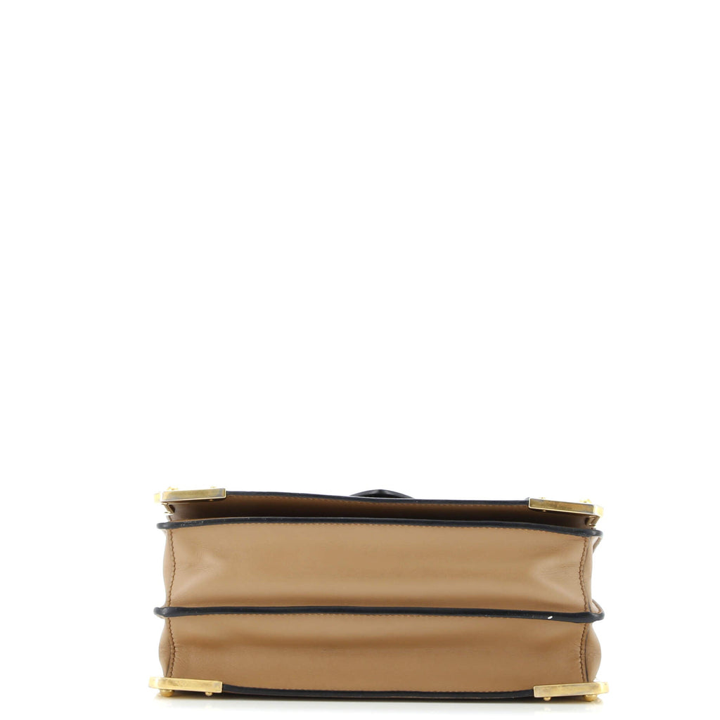Cahier Crossbody Bag Leather and Saffiano Leather Large