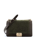 Boy Flap Bag Shearling with Leather Old Medium