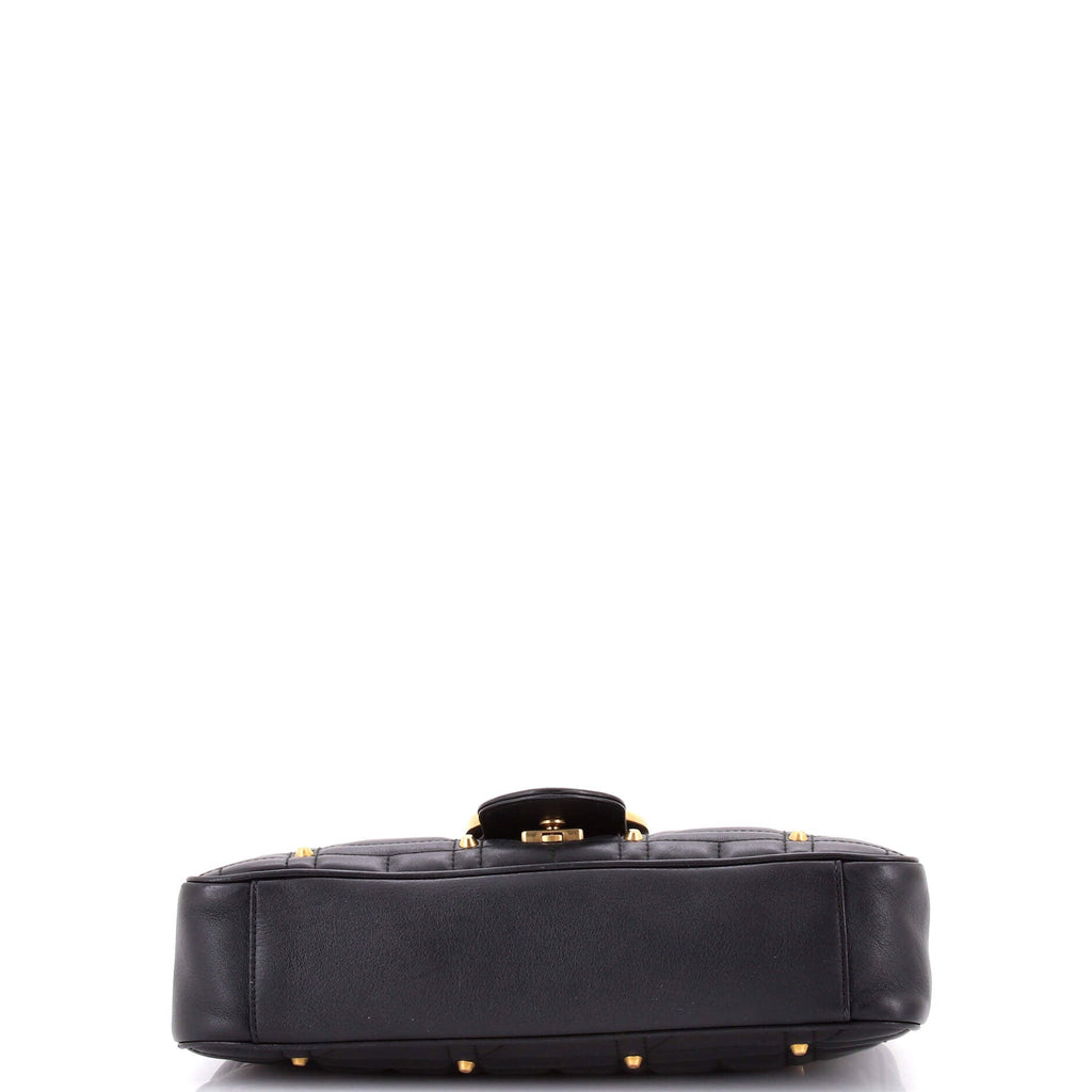GG Marmont Flap Bag Studded Matelasse Leather Medium