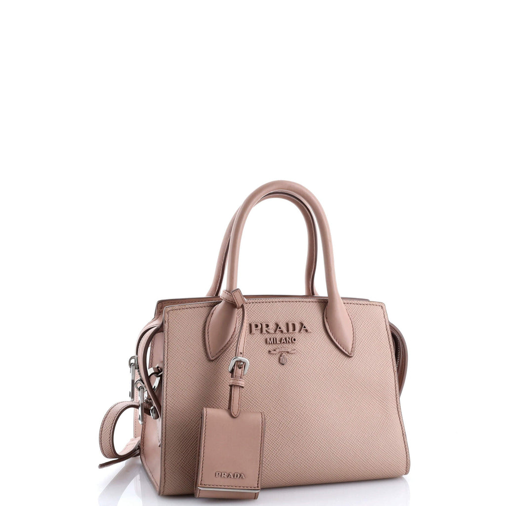 Monochrome Tote Saffiano with City Calf Mini