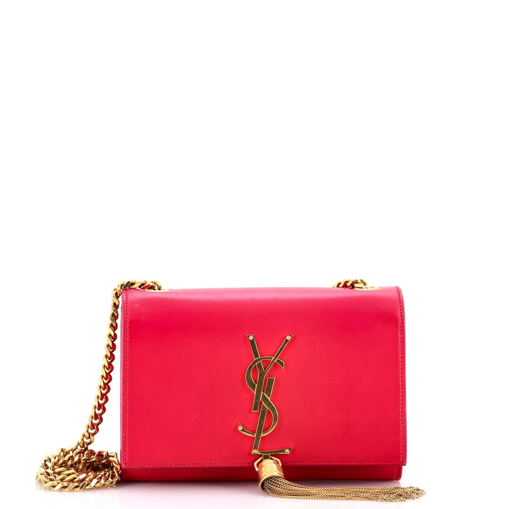 Classic Monogram Tassel Crossbody Bag Leather Small