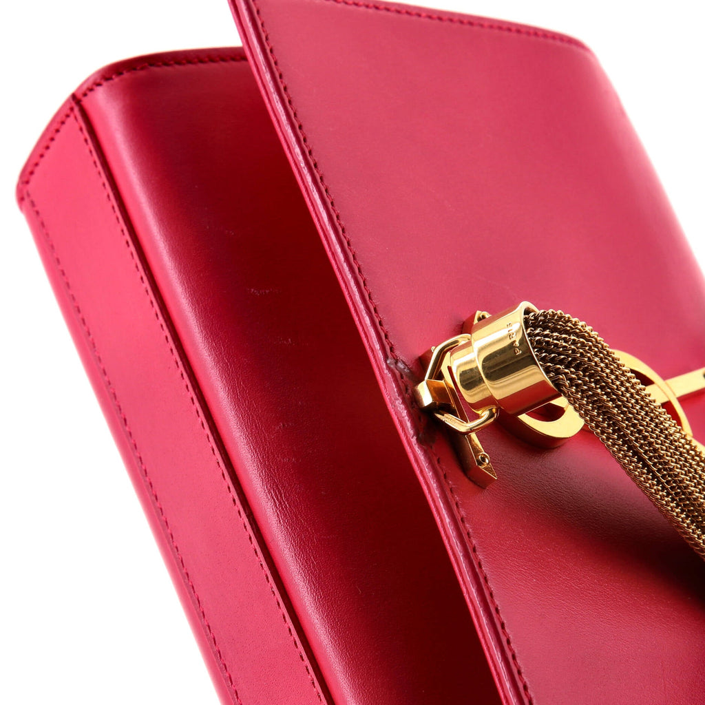 Classic Monogram Tassel Crossbody Bag Leather Small