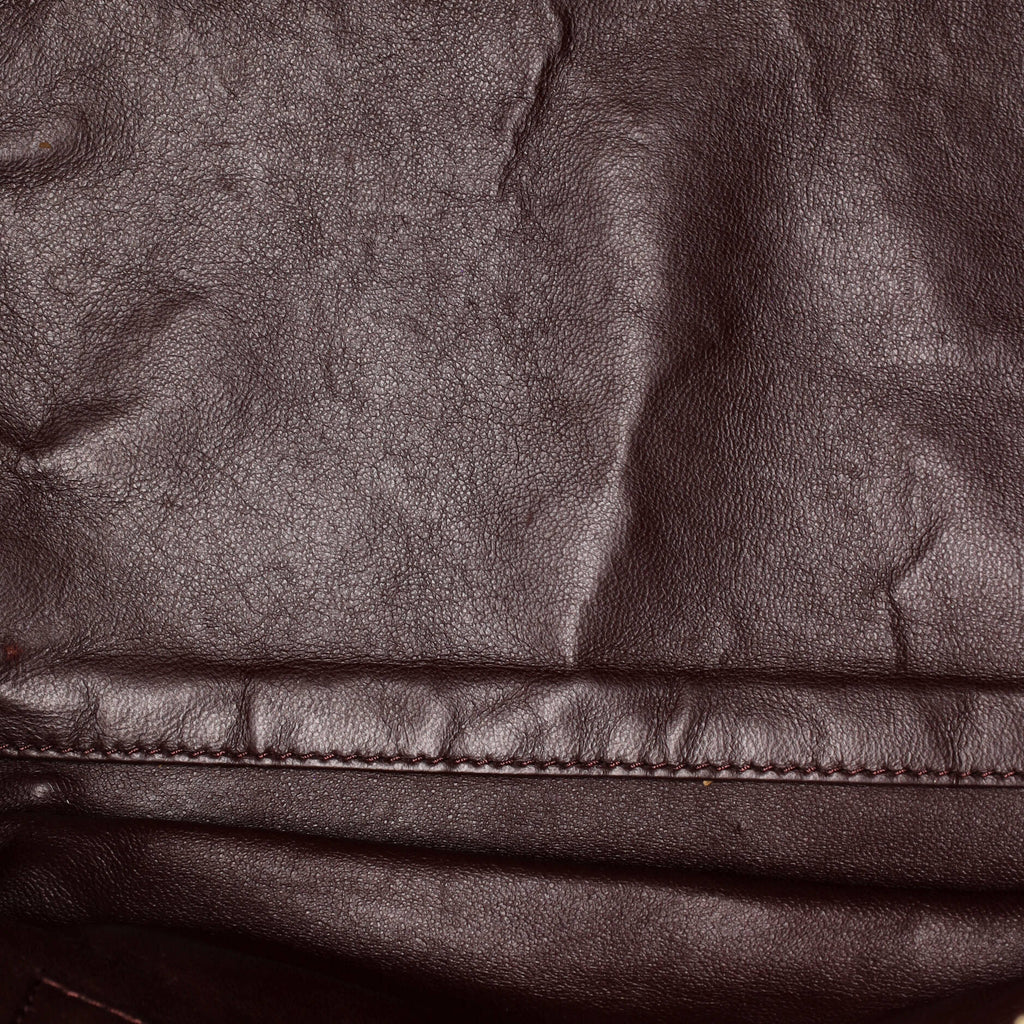Bicolor Luggage Bag Leather Mini