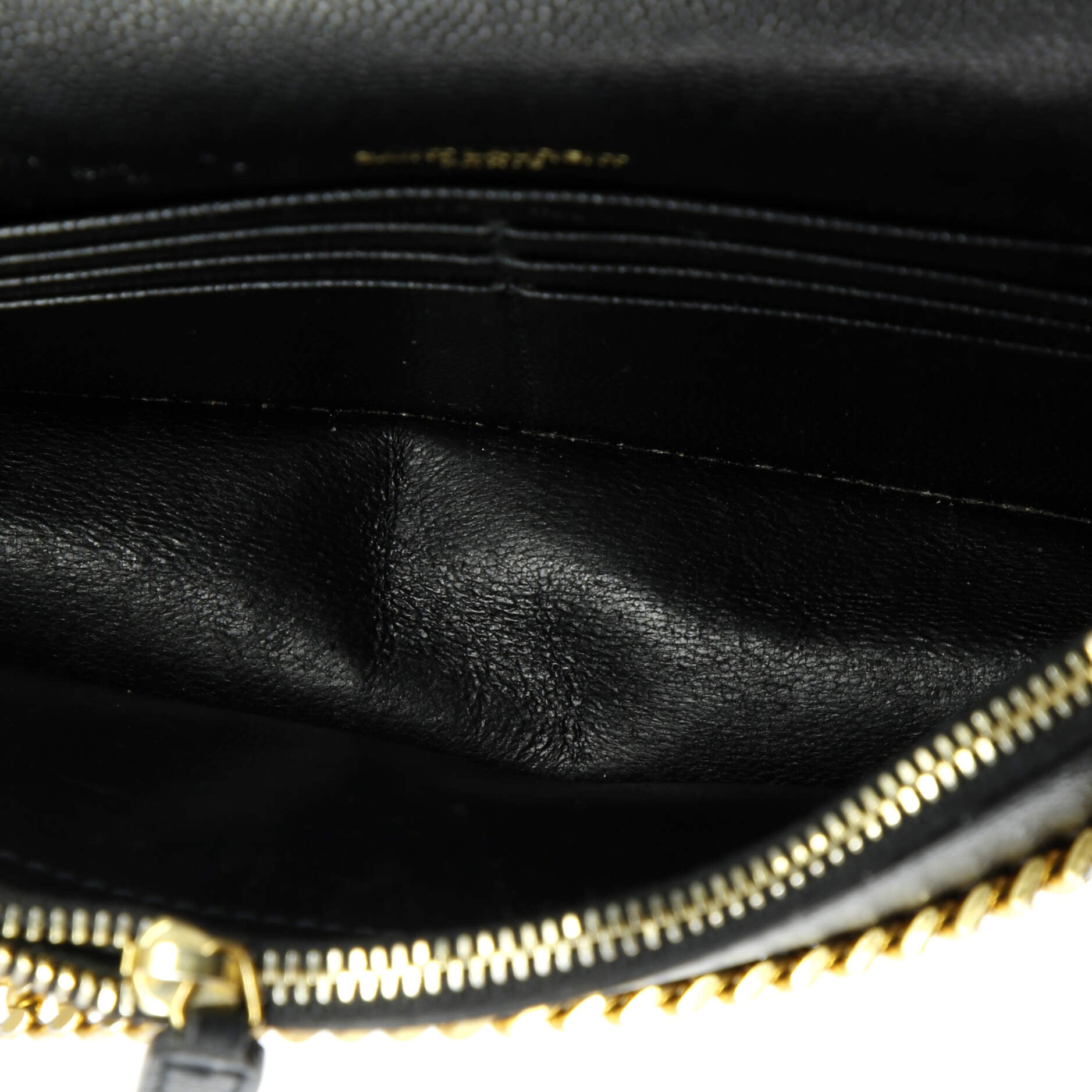 Classic Monogram Tassel Crossbody Bag Grainy Leather Small