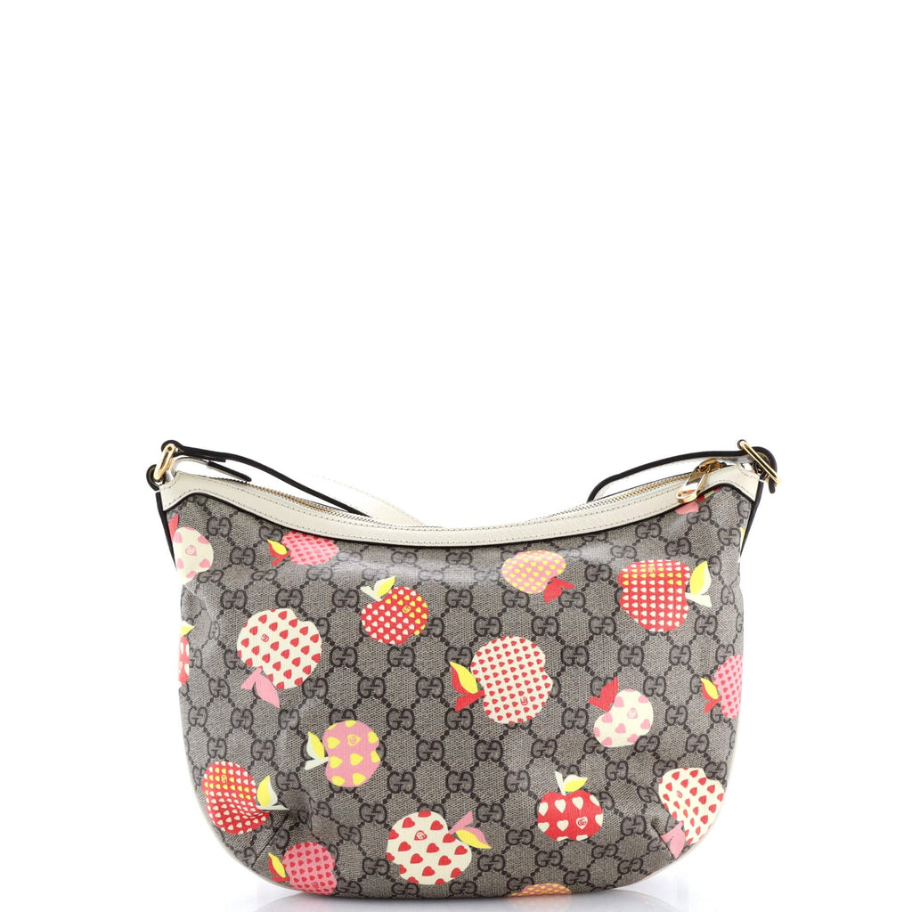 Ophidia Half Moon Hobo Printed GG Coated Canvas Small