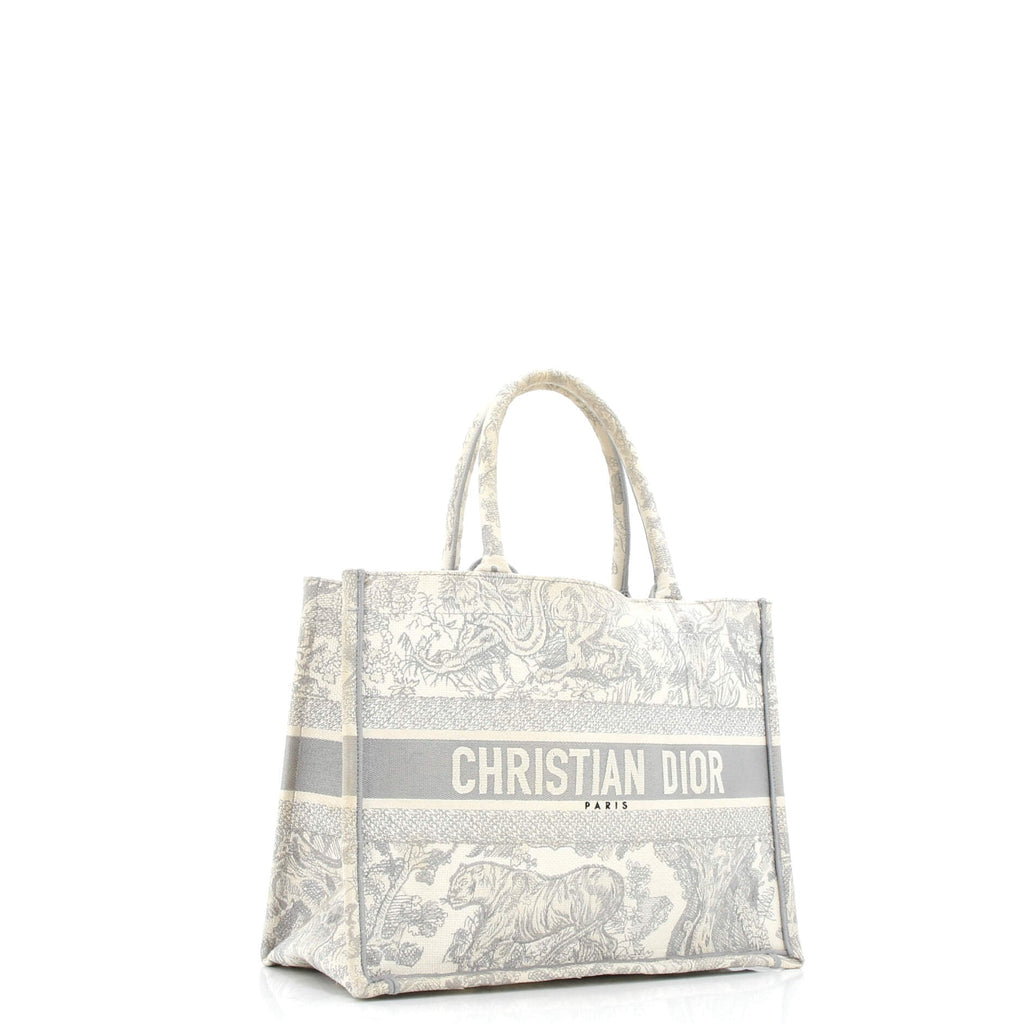 Book Tote Embroidered Canvas Medium