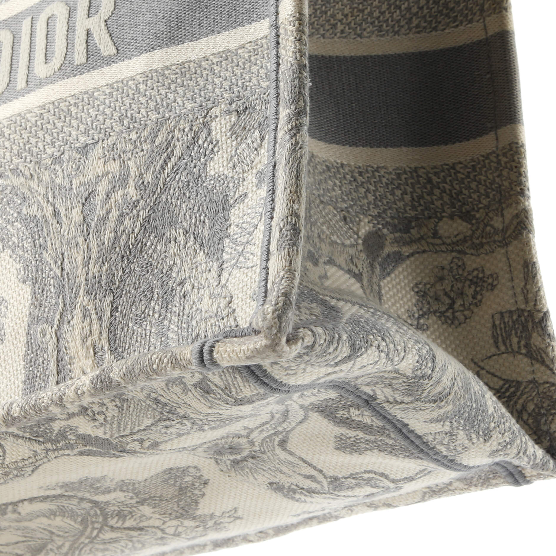 Book Tote Embroidered Canvas Medium