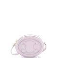 Triomphe Oval Crossbody Bag Leather Mini