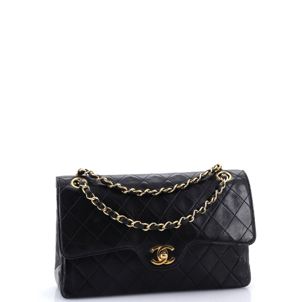 Vintage Classic Double Flap Bag Quilted Lambskin Medium