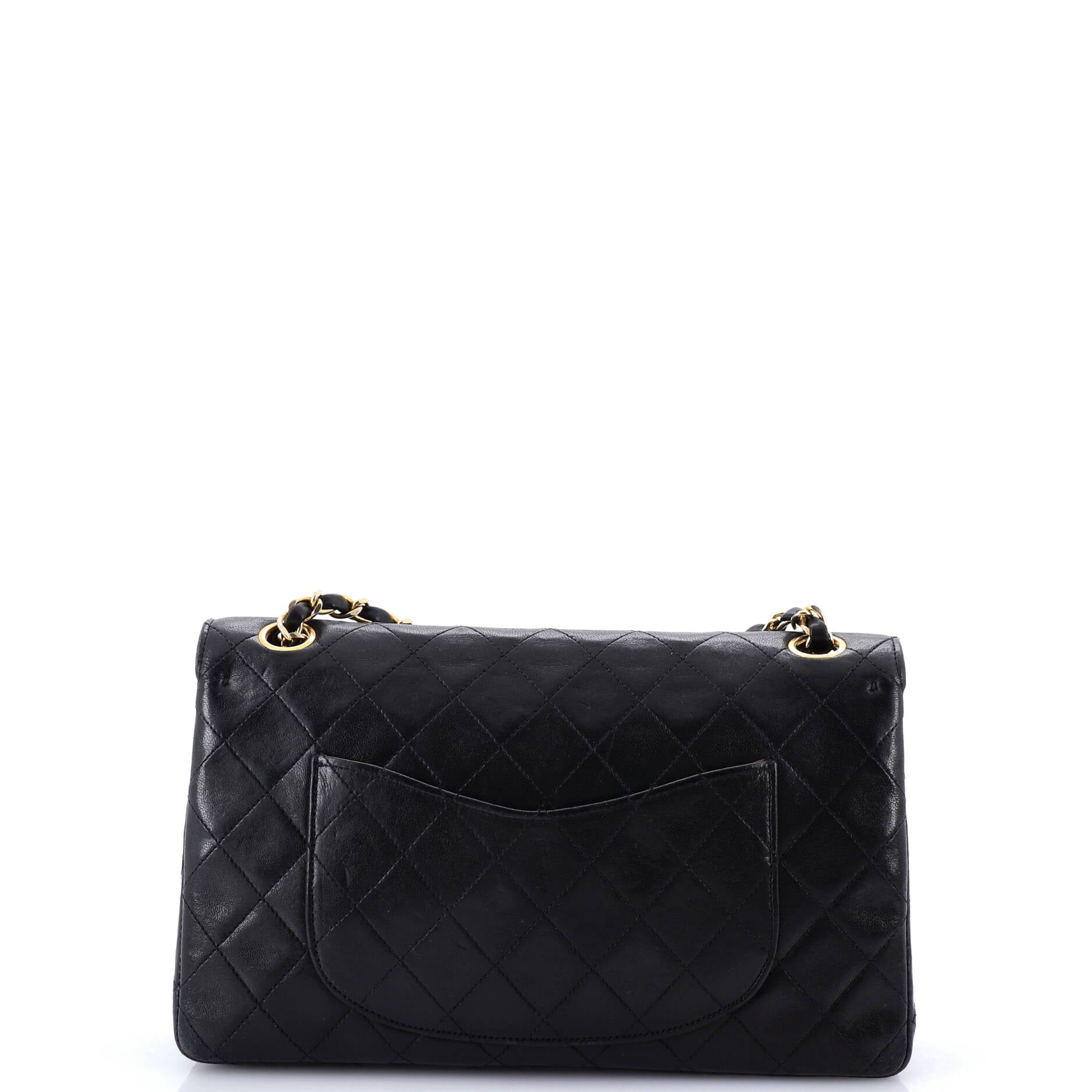 Vintage Classic Double Flap Bag Quilted Lambskin Medium