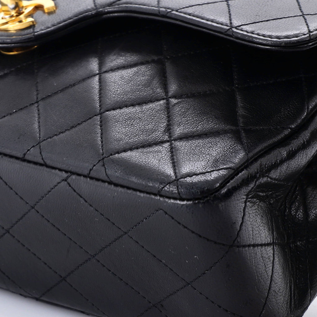 Vintage Classic Double Flap Bag Quilted Lambskin Medium