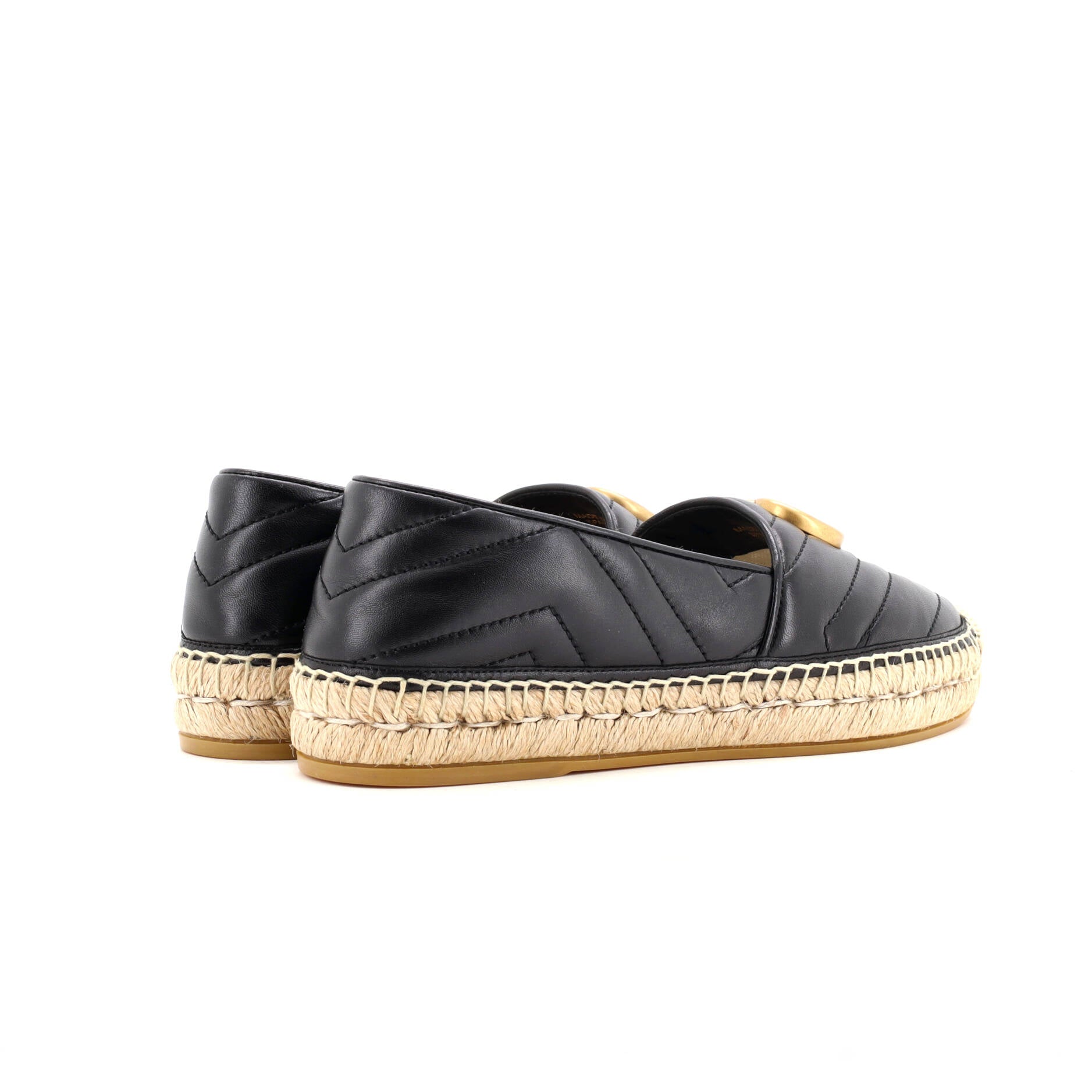 Women's GG Marmont Espadrilles Matelasse Leather