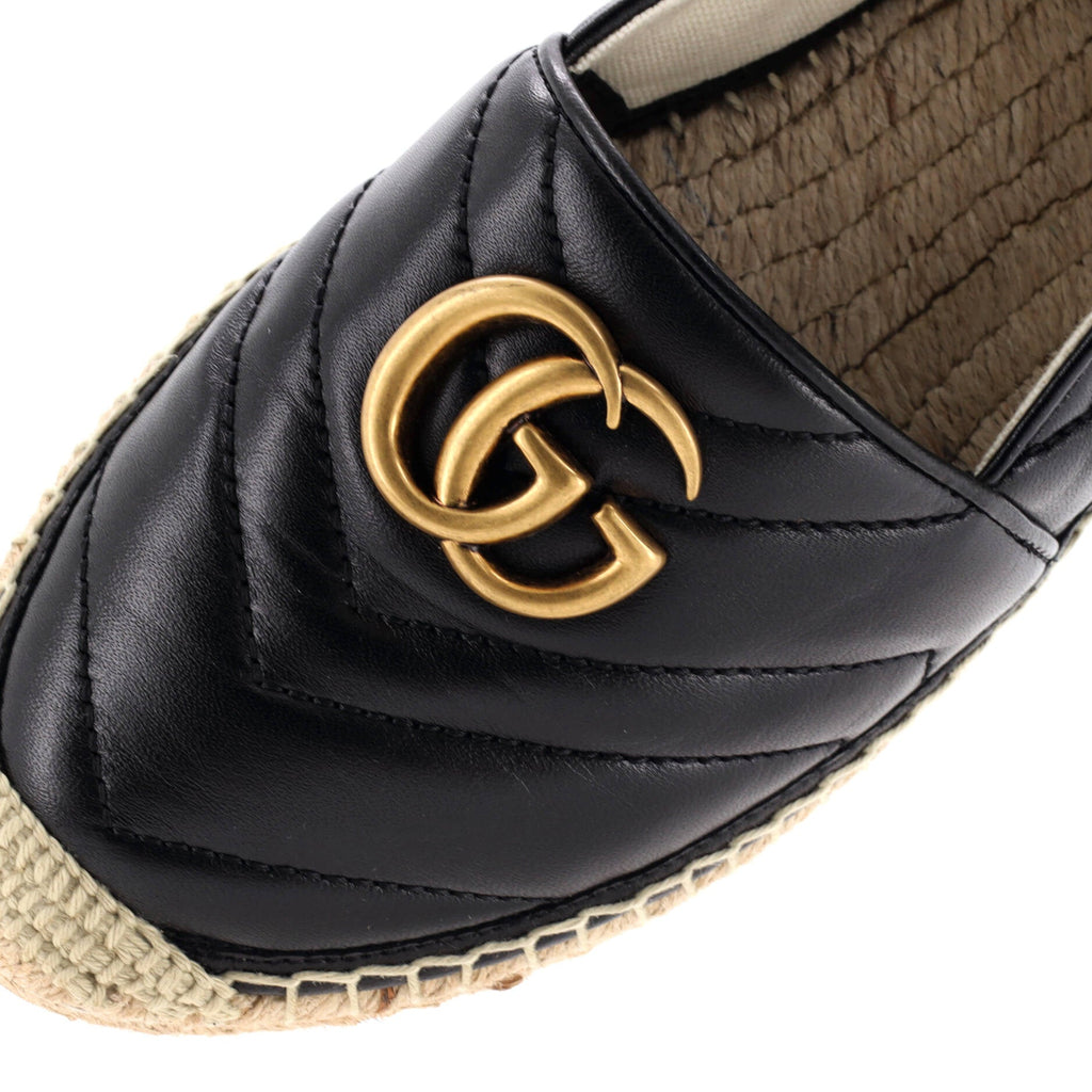 Women's GG Marmont Espadrilles Matelasse Leather
