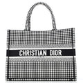 Book Tote Houndstooth Canvas Medium