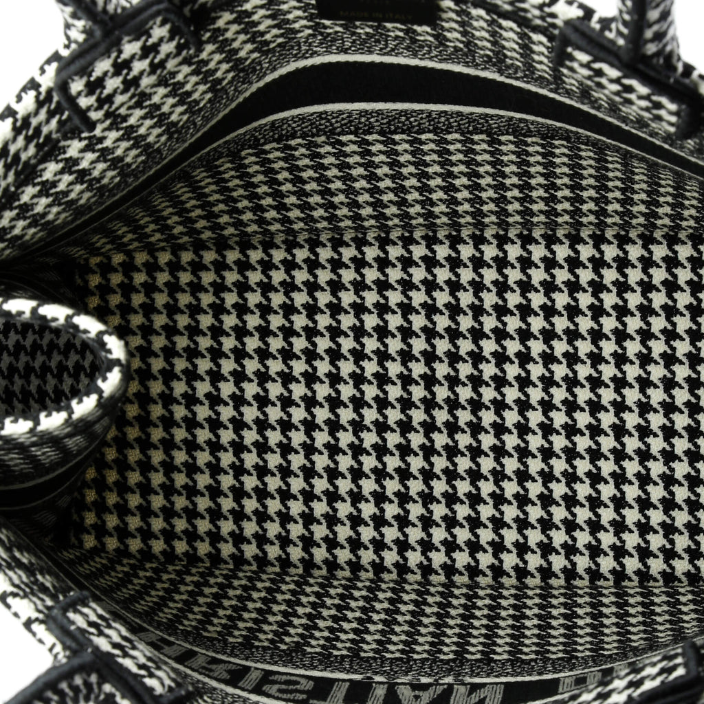 Book Tote Houndstooth Canvas Medium
