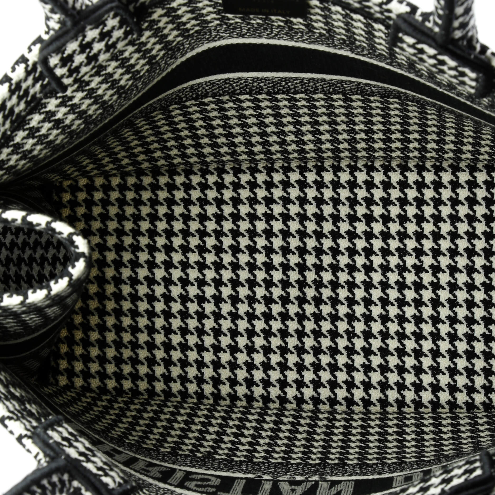 Book Tote Houndstooth Canvas Medium