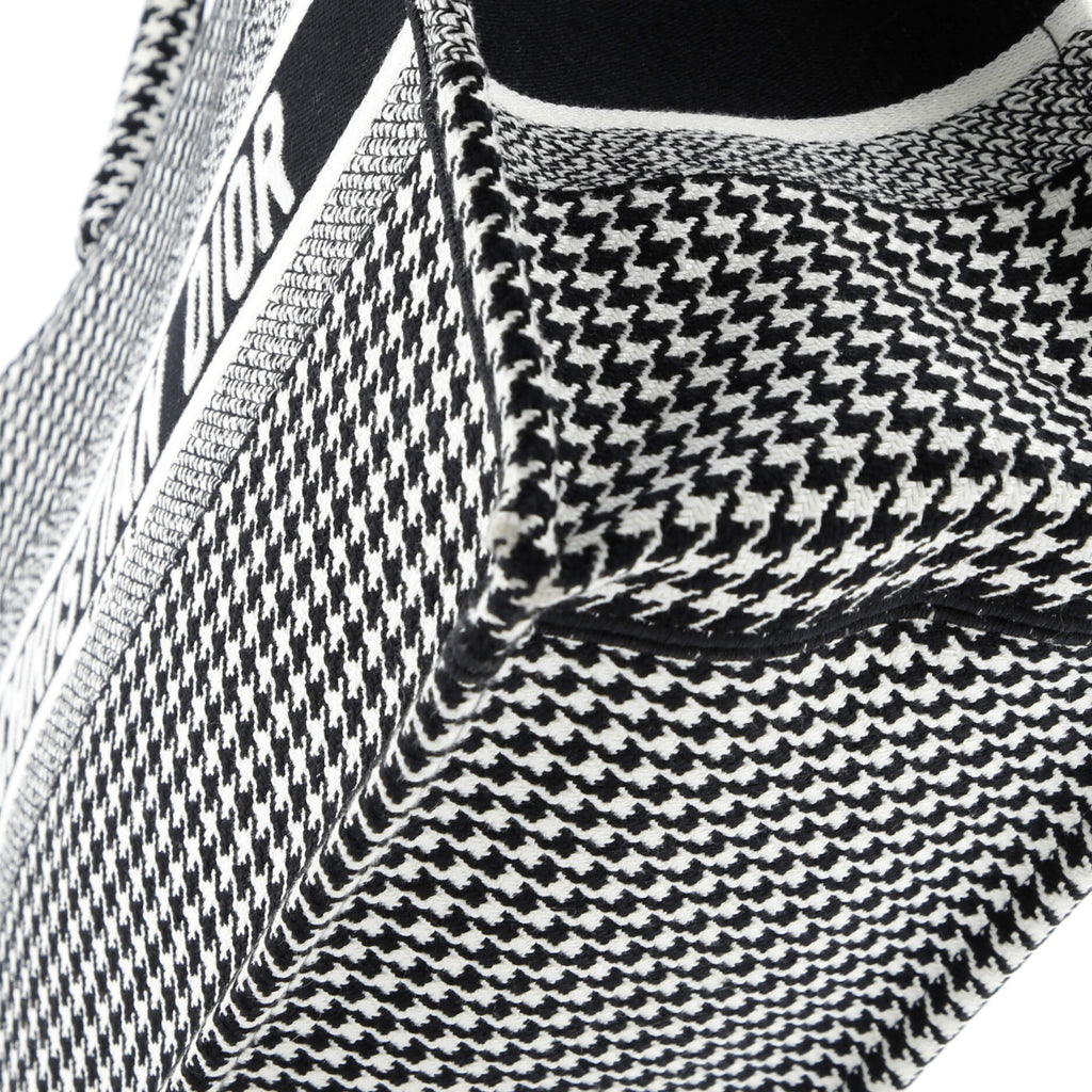 Book Tote Houndstooth Canvas Medium
