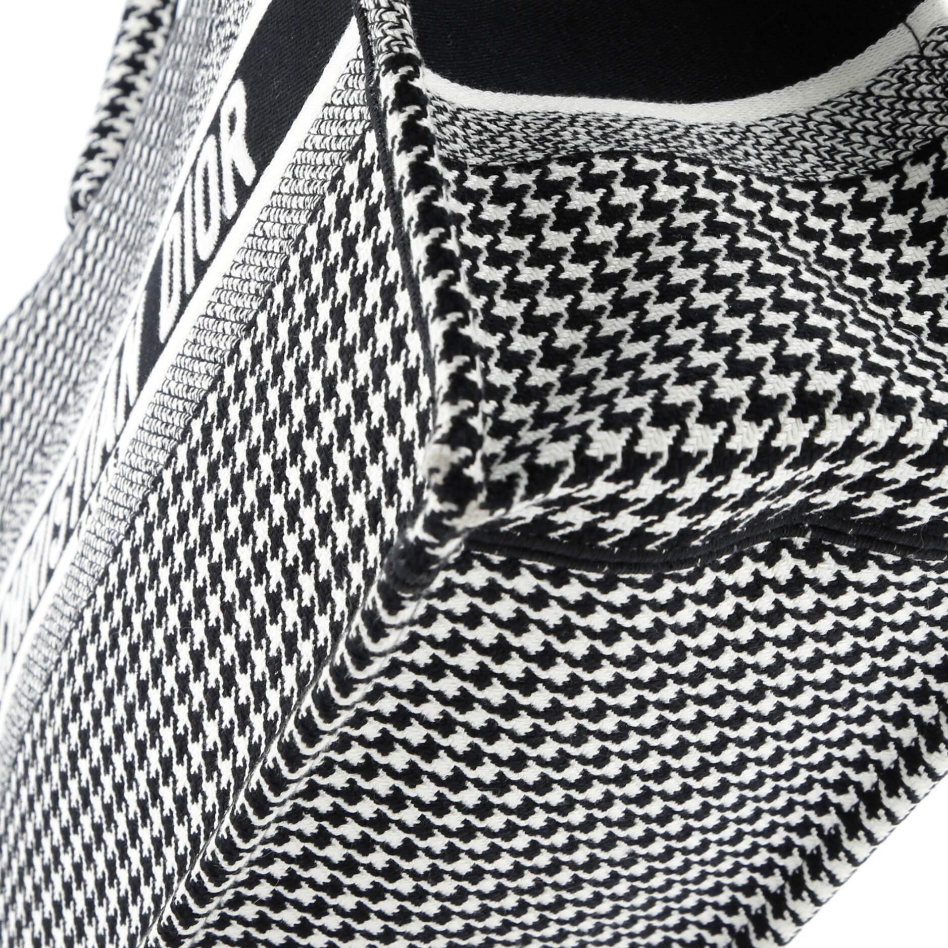 Book Tote Houndstooth Canvas Medium