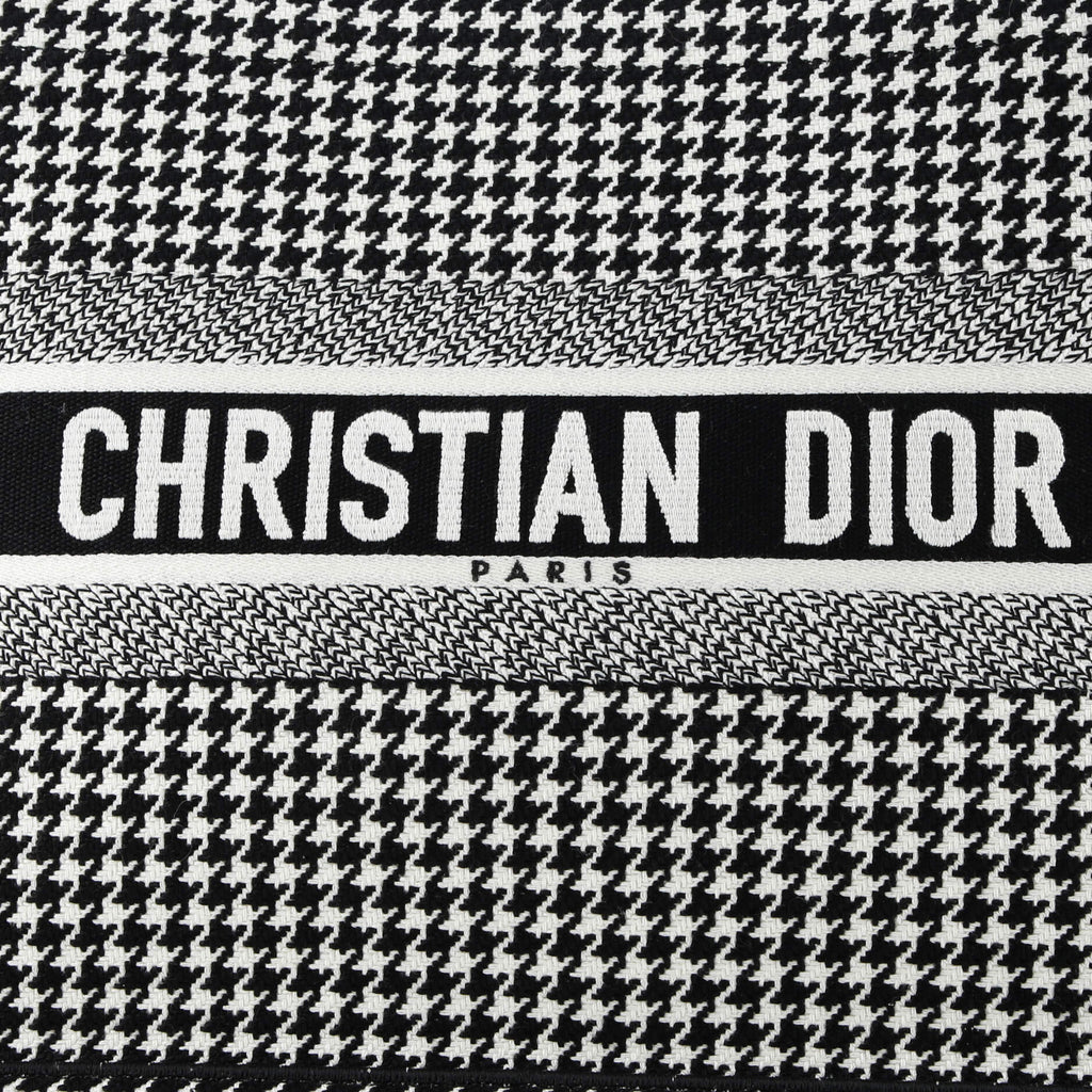 Book Tote Houndstooth Canvas Medium