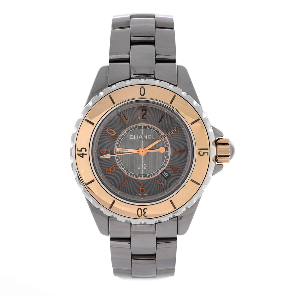 J12 Chromatic Quartz Watch Titanium Ceramic and Stainless Steel 33
