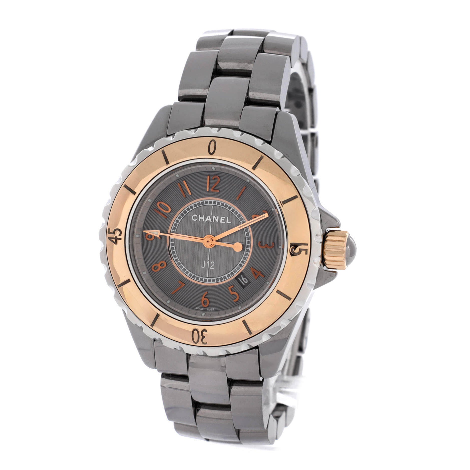 J12 Chromatic Quartz Watch Titanium Ceramic and Stainless Steel 33
