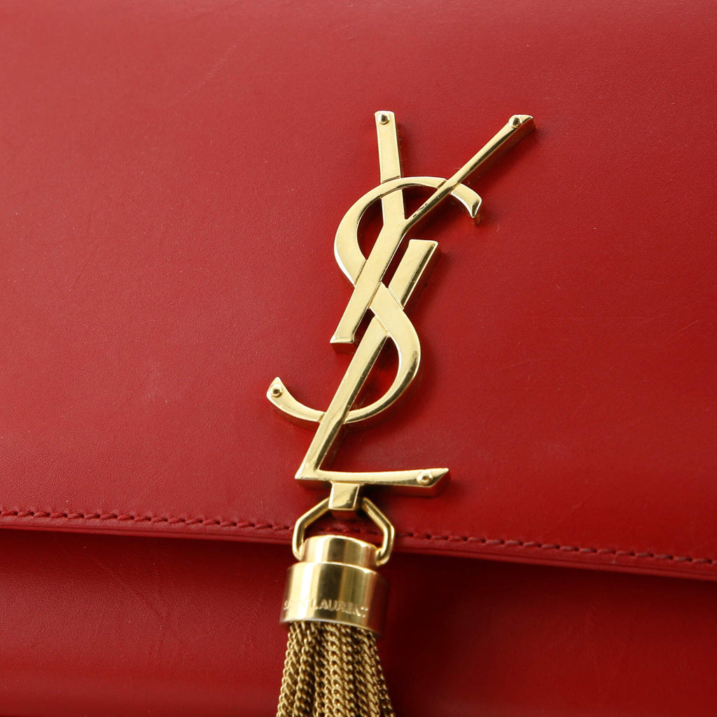 Classic Monogram Tassel Crossbody Bag Leather Medium