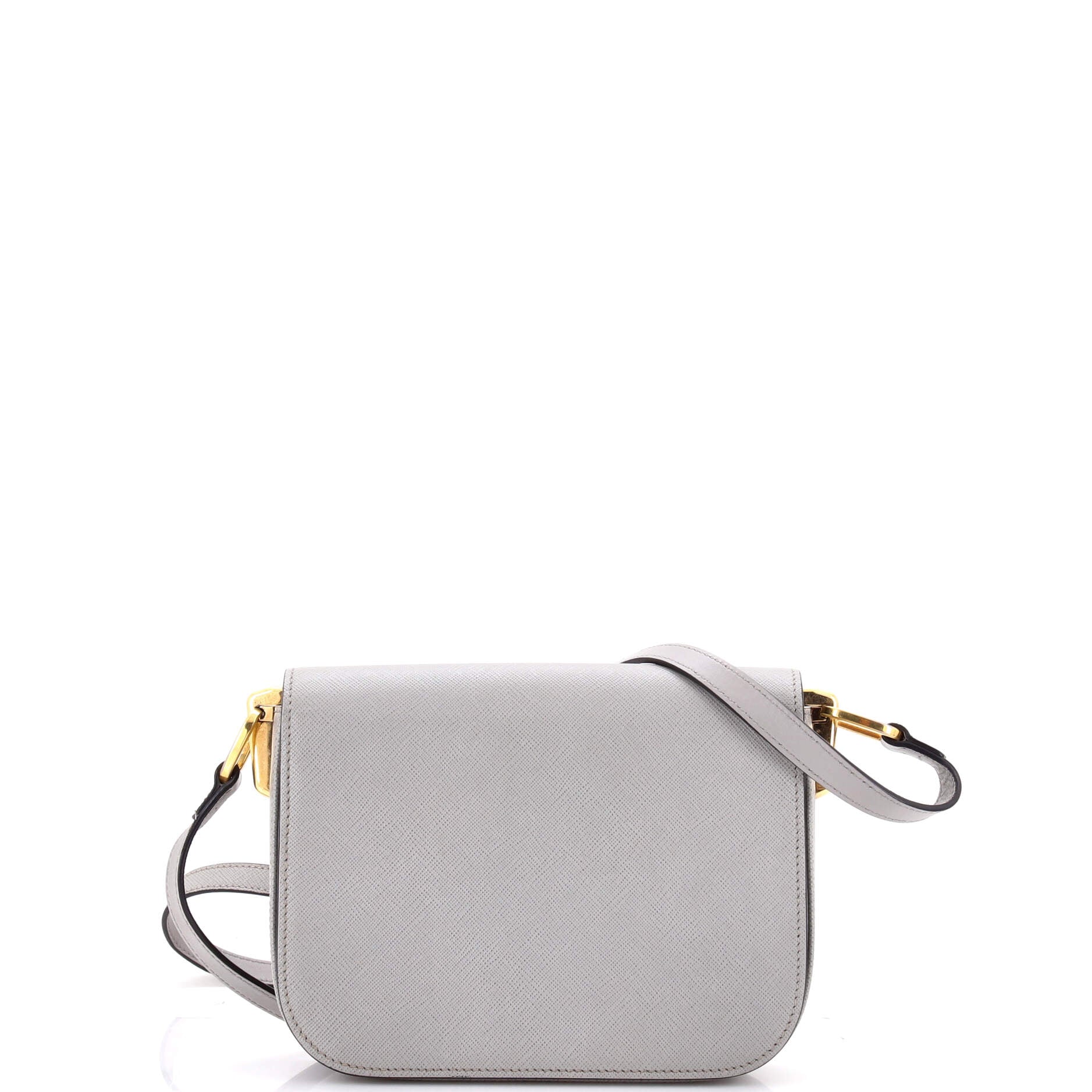 Embleme Flap Bag Saffiano Leather Small