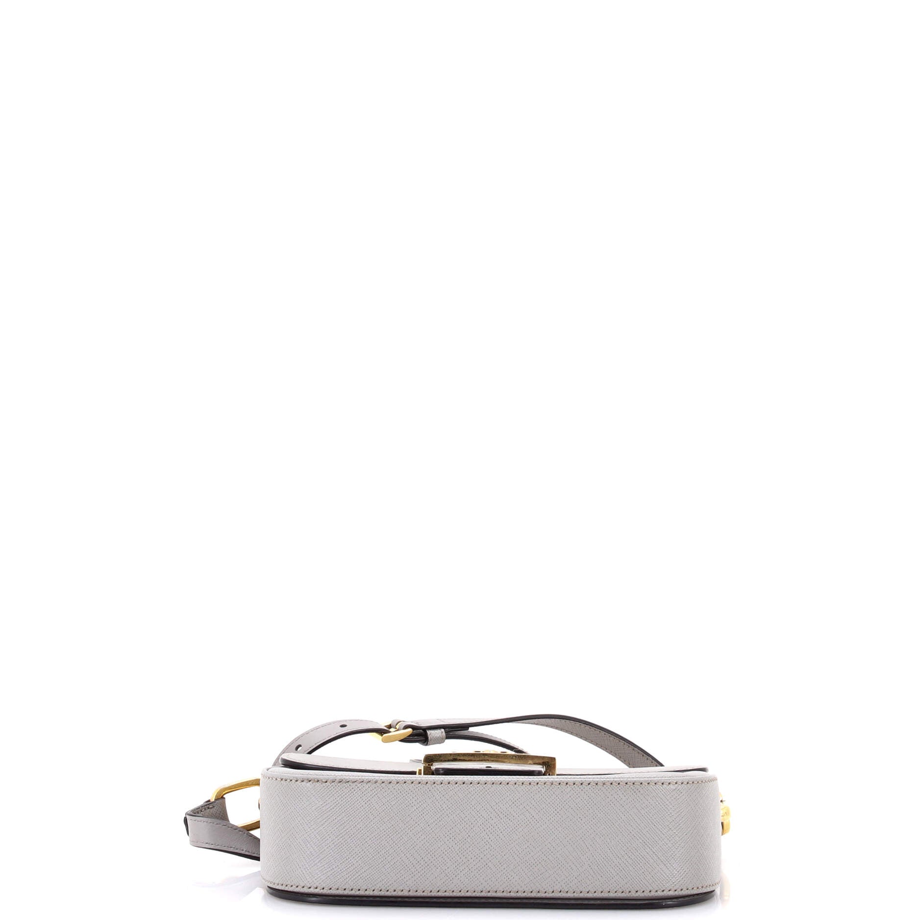 Embleme Flap Bag Saffiano Leather Small