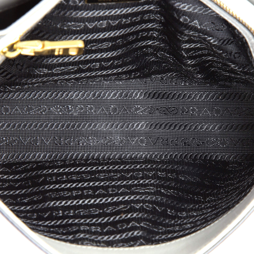 Embleme Flap Bag Saffiano Leather Small