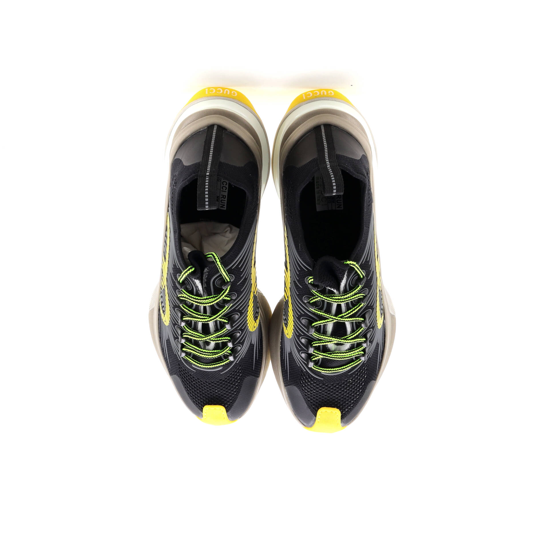 Men's Run Sneakers Embroidered Technical Fabric