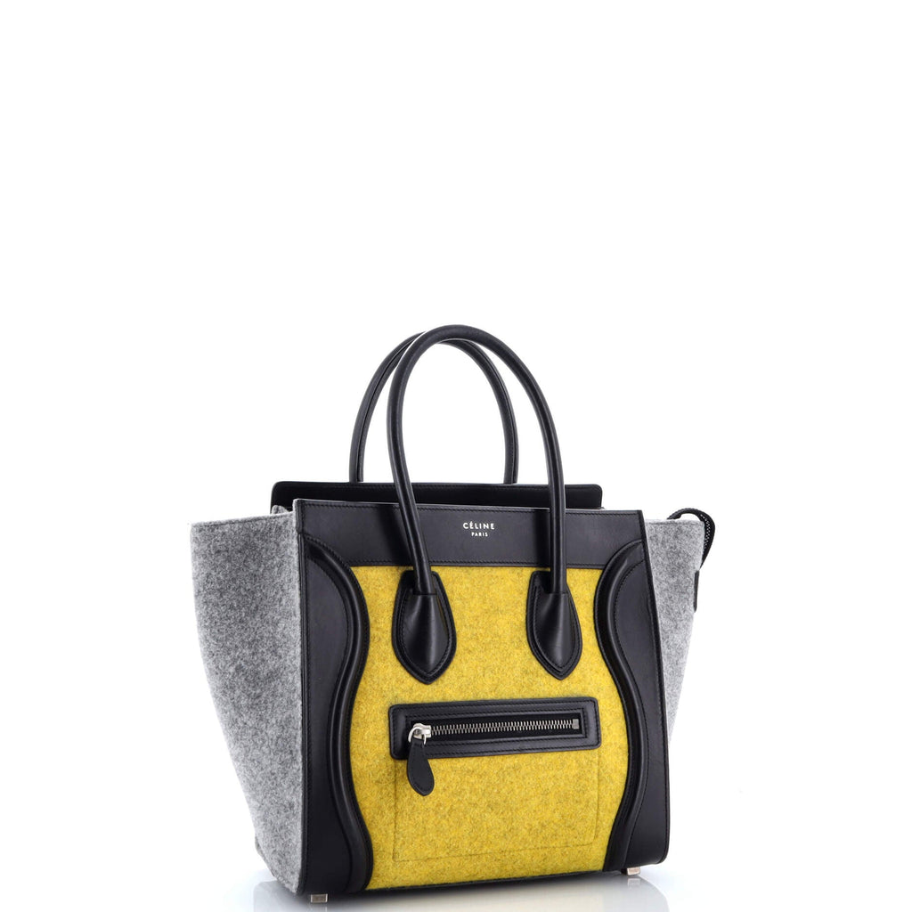 Tricolor Luggage Bag Felt Micro