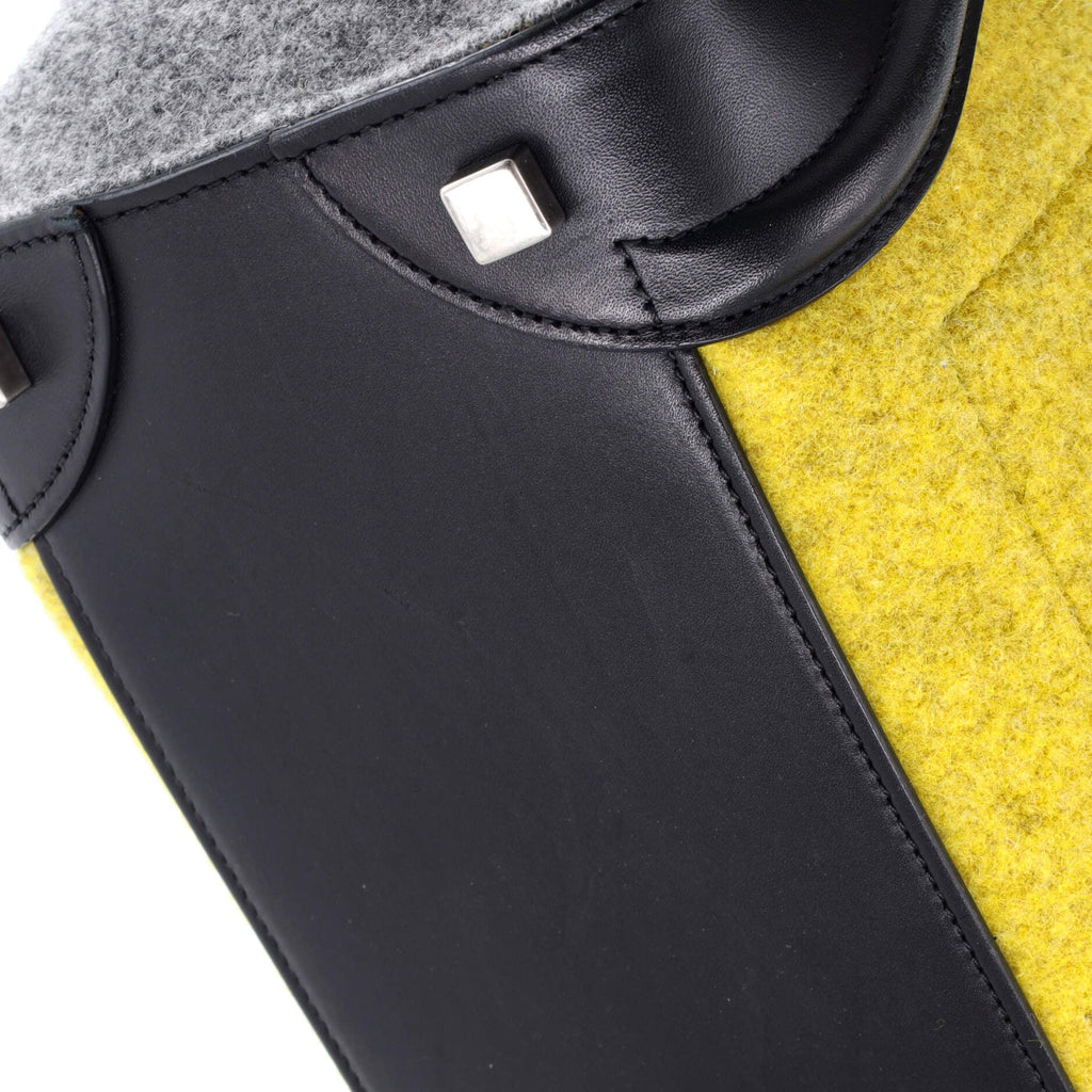 Tricolor Luggage Bag Felt Micro