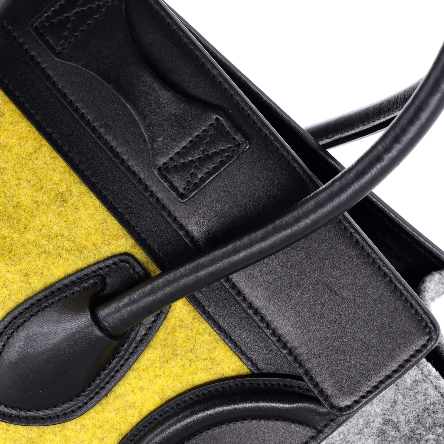 Tricolor Luggage Bag Felt Micro