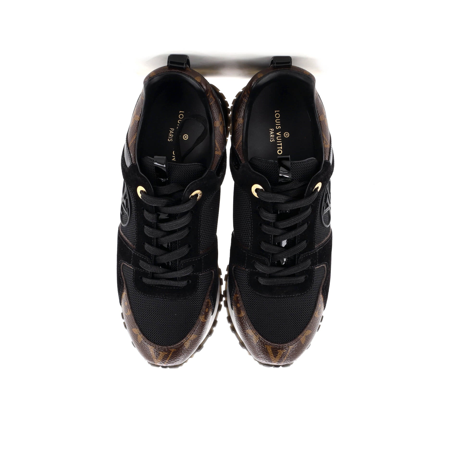 Women's Run Away Sneakers Mesh with Monogram Canvas and Suede