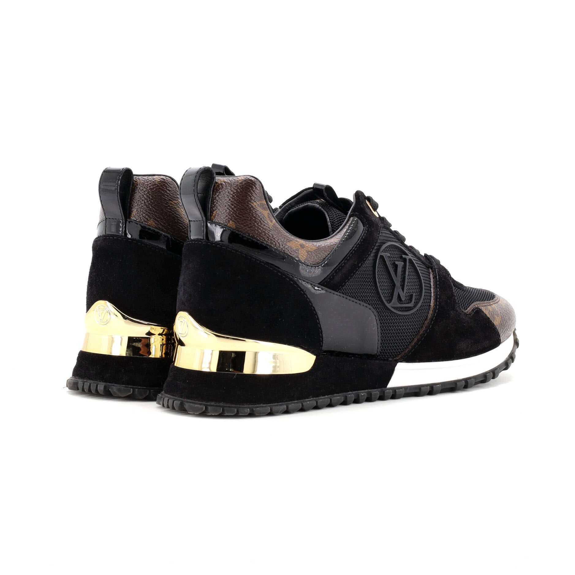Women's Run Away Sneakers Mesh with Monogram Canvas and Suede