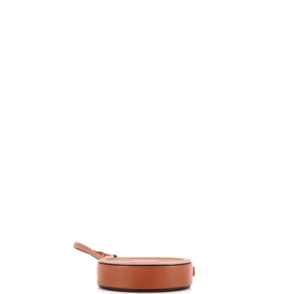 Triomphe Oval Crossbody Bag Leather Mini