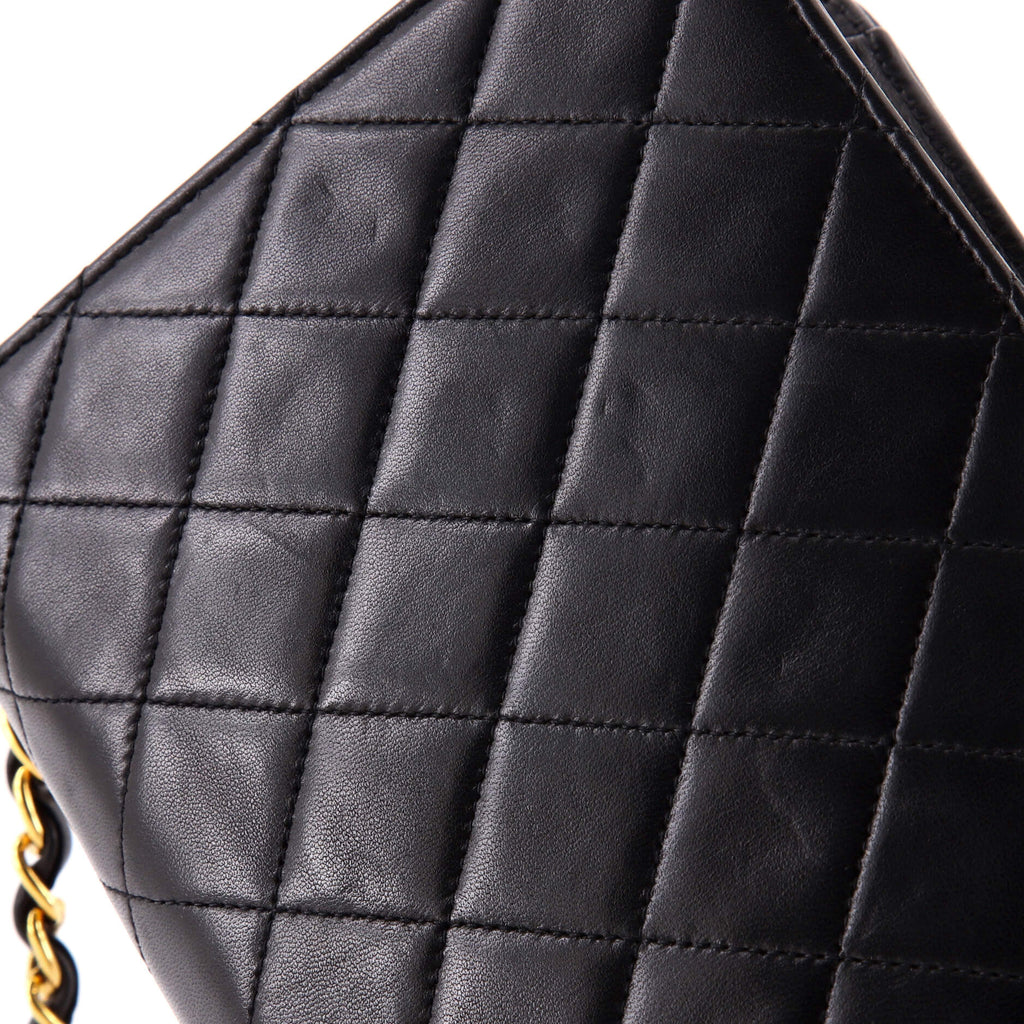 Vintage Full Flap Bag Quilted Lambskin Medium