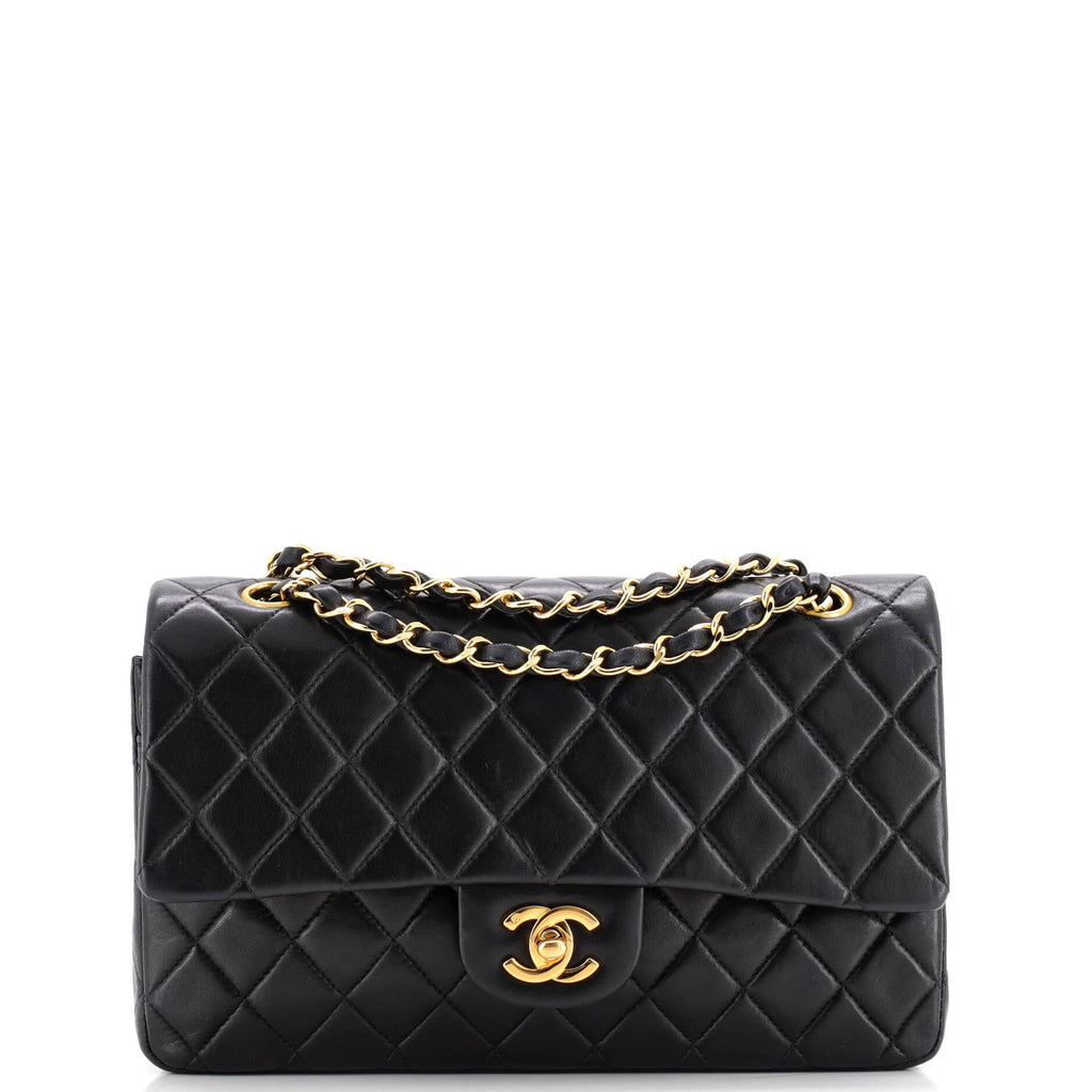 Vintage Classic Double Flap Bag Quilted Lambskin Medium