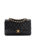 Vintage Classic Double Flap Bag Quilted Lambskin Medium