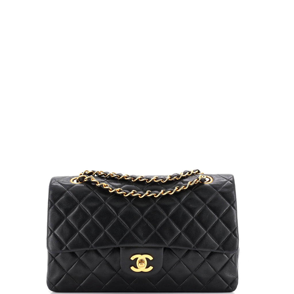 Vintage Classic Double Flap Bag Quilted Lambskin Medium